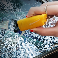 Búa Thoát Hiểm Mini Cao Cấp 2-trong-1 Dùng Cho Ô Tô Xe Hơi