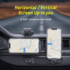 Giá Đỡ Kẹp Điện Thoại Ô Tô Thông Minh Cao Cấp BASEUS Dán Taplo hoặc Kẹp Cửa Gió Điều Hòa Xe Hơi (Mẫu Mới 2022)