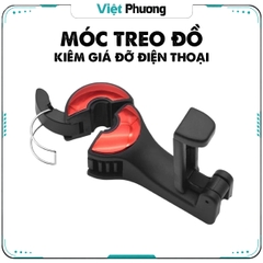 Móc Treo Đồ Kiêm Giá Đỡ Điệu Thoại Xe Hơi TIỆN DỤNG (nhiều màu)