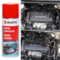 Chai Xịt Phục Hồi và Bảo Vệ Khoang Máy Ô Tô Wurth Engine Protective Lacquer 400ml Nhập Khẩu Chính Hãng CHLB Đức