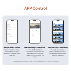 Camera Hành Trình Ô tô Xiaomi 70mai M310 Phiên Bản QUỐC TẾ Độ Nét Cao Kết Nối WiFi Tiện Lợi độ phân giải 1296P