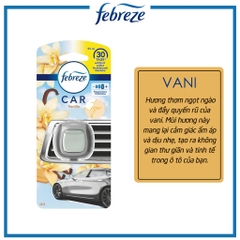 Nước Hoa Ô Tô Febreze Cao Cấp Kẹp Cửa Gió Điều Hòa Xe Hơi Febreze Car Vent Air Freshener (nhiều mùi)