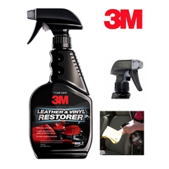 Chai Xịt Dưỡng Bóng và Bảo Vệ Nội Thất Ô Tô 3M Leather & Vinyl Cleaner/Restorer 39040LT 400ml - Nhập khẩu 3M TL