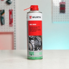 Mỡ Bò Nước Bôi Trơn Chịu Nhiệt Wurth HHS 2000 dạng xịt chai 500ml Nhập Khẩu Chính Hãng CHLB Đức WU-HHS2000