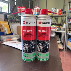 Mỡ Bò Nước Bôi Trơn Chịu Nhiệt Wurth HHS 2000 dạng xịt chai 500ml Nhập Khẩu Chính Hãng CHLB Đức WU-HHS2000