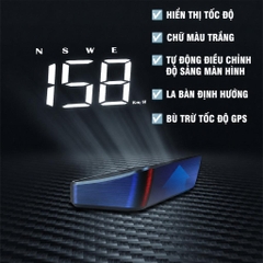 Màn Hình Hiển Thị Tốc Độ HUD W1 / M2 / W2 / M2S (GPS, nguồn USB) Cho Mọi Ô Tô Xe Hơi Phiên Bản 2026