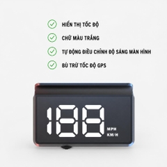 Màn Hình Hiển Thị Tốc Độ HUD W1 / M2 / W2 / M2S (GPS, nguồn USB) Cho Mọi Ô Tô Xe Hơi Phiên Bản 2026