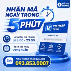 Vietmap Live Pro - Phần Mềm Dẫn Đường, Cảnh Báo Giao Thông Cho Ô Tô Xe Hơi (Bản Quyền Chính Hãng 1 - 2 NĂM)