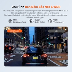 Camera Hành Trình Ô tô 70mai M310 Plus 2K Phiên Bản QUỐC TẾ Độ Nét Cao (hàng Chính Hãng)