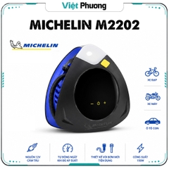 Máy Bơm Lốp Ô tô MICHELIN M2202 Cao Cấp Đa Năng Tự Ngắt Cho Xe Hơi từ 4 đến 9 chỗ - Hàng Chính Hãng