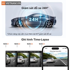 Camera Hành Trình Ô tô Xiaomi 70mai M310 Phiên Bản QUỐC TẾ Độ Nét Cao Kết Nối WiFi Tiện Lợi độ phân giải 1296P
