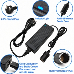 Bộ Adapter Chuyển Đổi Điện Xoay Chiều AC 220V Sang Một Chiều DC 12V Dùng Cho Máy Bơm Máy Hút Bụi Ô Tô Xe Hơi