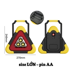 Đèn LED Cảnh Báo Nguy Hiểm Đa Năng Hình Tam Giác Kiêm Pin Sạc Dự Phòng Cho Ô Tô Xe Hơi
