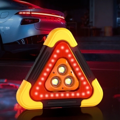 Đèn LED Cảnh Báo Nguy Hiểm Đa Năng Hình Tam Giác Kiêm Pin Sạc Dự Phòng Cho Ô Tô Xe Hơi