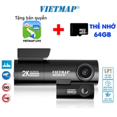 Camera Hành Trình VIETMAP KC01 PRO (Ver 2.0) Cảnh Báo Giao Thông Bằng Giọng Nói Ghi Hình Trước Sau (Chính Hãng)