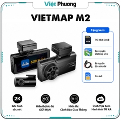 Camera Hành Trình VIETMAP SpeedMap M2 Cảnh Báo Giao Thông Bằng Giọng Nói, Giám Sát Xe Từ Xa 4G