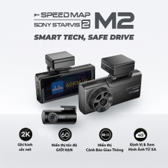 Camera Hành Trình VIETMAP SpeedMap M2 Cảnh Báo Giao Thông Bằng Giọng Nói, Giám Sát Xe Từ Xa 4G