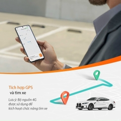 Camera Hành Trình 70mai Dash Cam Omni X200 Giám Sát Từ Xa Bằng Mạng 4G, Điều Khiển Xoay 360 Độ