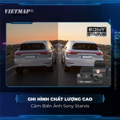 Camera Hành Trình VIETMAP SpeedMap M1 Cảnh Báo Giao Thông Bằng Hình Ảnh và Giọng Nói Ghi Hình Trước Sau