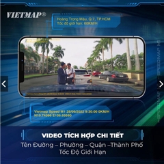 Camera Hành Trình VIETMAP SpeedMap M1 Cảnh Báo Giao Thông Bằng Hình Ảnh và Giọng Nói Ghi Hình Trước Sau