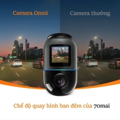 Camera Hành Trình 70mai Dash Cam Omni X200 Giám Sát Từ Xa Bằng Mạng 4G, Điều Khiển Xoay 360 Độ