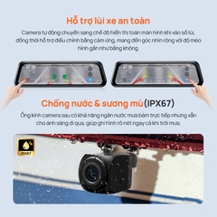 Camera Hành Trình Ô tô Kẹp Gương 70mai Rearview Dash Cam S410 (Màn hình cảm ứng, ra lệnh giọng nói)