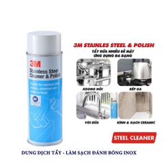Chai Xịt Vệ Sinh Và Đánh Bóng Bề Mặt Kim Loại, Inox 3M Stainless Steel Cleaner & Polish 14002