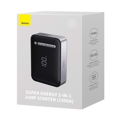 Bơm Lốp Đa Năng Kiêm Kích Bình Ô Tô Baseus Super Energy 2-in-1 Jump Starter Sạc Pin Cầm Tay 8000mAh
