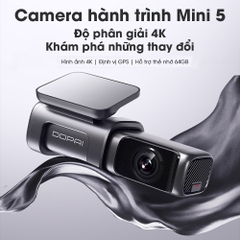 Camera Hành Trình Ô Tô DDPai Dash Cam Mini 5 Độ Phân Giải 4K Tích Hợp GPS Bộ Nhớ eMMC 64GB BH Chính Hãng 12th