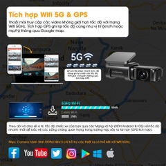Camera Hành Trình Ô Tô DDPai Dash Cam Mini 5 Độ Phân Giải 4K Tích Hợp GPS Bộ Nhớ eMMC 64GB BH Chính Hãng 12th