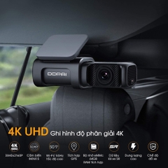 Camera Hành Trình Ô Tô DDPai Dash Cam Mini 5 Độ Phân Giải 4K Tích Hợp GPS Bộ Nhớ eMMC 64GB BH Chính Hãng 12th