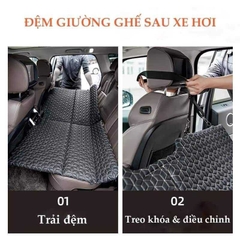 Giường Đệm Ô Tô Gấp Gọn Cao Cấp 6 Lớp dùng cho Xe Hơi 4 đến 7 chỗ (bán tải, sedan, SUV, ...)