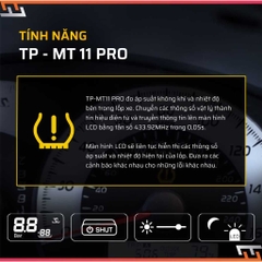Cảm Biến Áp Suất Lốp ÔTô TPMS Cao Cấp STEELMATE TP-MT11 PRO (Cảm Biến Gắn Trong) - Hàng Chính Hãng