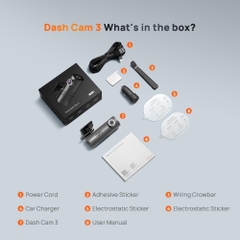 Camera Hành Trình Ô tô 70mai Dash Cam 3 M200 Phiên Bản QUỐC TẾ (Ra Lệnh Giọng Nói, Sony Starvis 2)