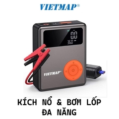 Bộ Kích Nổ Ô Tô Kiêm Bơm Lốp Đa Năng VIETMAP DK-MF139 Cao Cấp Kiêm Sạc Dự Phòng (mẫu mới 2024)