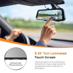 Camera Hành Trình Ô tô Kẹp Gương 70mai Rearview Dash Cam S410 (Màn hình cảm ứng, ra lệnh giọng nói)