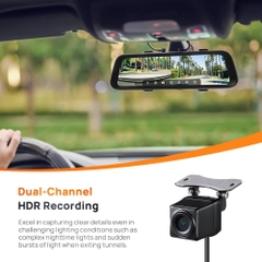 Camera Hành Trình Ô tô Kẹp Gương 70mai Rearview Dash Cam S500 (Màn hình cảm ứng, ra lệnh giọng nói)