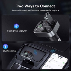Tẩu Sạc Đa Năng Phát Nhạc Trên Xe Hơi Qua USB, Bluetooth Baseus S-09 Pro Series Car FM Transmitter