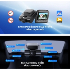 Camera Hành Trình VIETMAP S720 độ phân giải 4K Cảnh Báo Giao Thông, Điều Khiển Giọng Nói