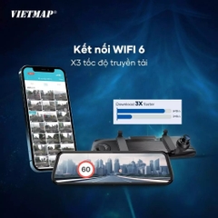Camera Hành Trình Gắn Gương Vietmap R440 Ghi Hình 4K, Cảnh Báo Thông Minh, Hỗ Trợ Camera Lùi Xe