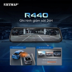Camera Hành Trình Gắn Gương Vietmap R440 Ghi Hình 4K, Cảnh Báo Thông Minh, Hỗ Trợ Camera Lùi Xe