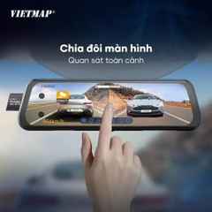 Camera Hành Trình Gắn Gương Vietmap R440 Ghi Hình 4K, Cảnh Báo Thông Minh, Hỗ Trợ Camera Lùi Xe