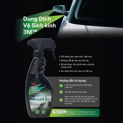 Chai Xịt Vệ Sinh Kính Ô Tô 3M Glass Cleaner 400ml Làm Sạch Vết Ố, Vệt Dầu Kính Lái, Gương Xe Hơi