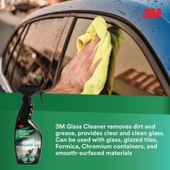 Chai Xịt Vệ Sinh Kính Ô Tô 3M Glass Cleaner 400ml Làm Sạch Vết Ố, Vệt Dầu Kính Lái, Gương Xe Hơi