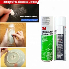 Chai Xịt Tẩy Đa Năng Keo Decal 3M TroubleShooter cho Tường, Sàn, Nhựa, Thủy Tinh, Gốm, Sứ, Gạch, Đá