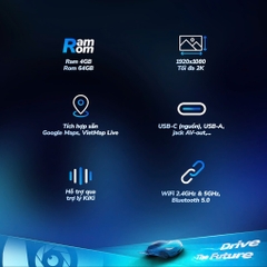 Android Box DCTECH DC B300 SD 6115, 4x64GB, Hỗ Trợ Apple Carplay/Android Auto, Tặng Vietmap Live