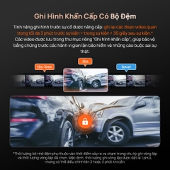 Camera Hành Trình 70mai A810S Ghi Hình Đồng Thời 2 Kênh Trước Sau 4K UHD HDR (Bản Quốc Tế)