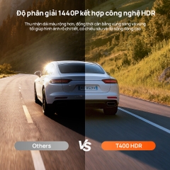 Camera Hành Trình 70mai T400 3 Mắt 2.5K HDR, Ghi Hình Trước Trong Và Sau Xe Cho Xe Taxi Công Nghệ