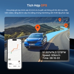 Camera Hành Trình 70mai T400 3 Mắt 2.5K HDR, Ghi Hình Trước Trong Và Sau Xe Cho Xe Taxi Công Nghệ