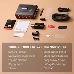 Camera Hành Trình 70mai T800 4K HDR 3 Kênh, Ghi Hình Trước Trong Và Sau Xe Định Vị và Giám Sát Từ Xa